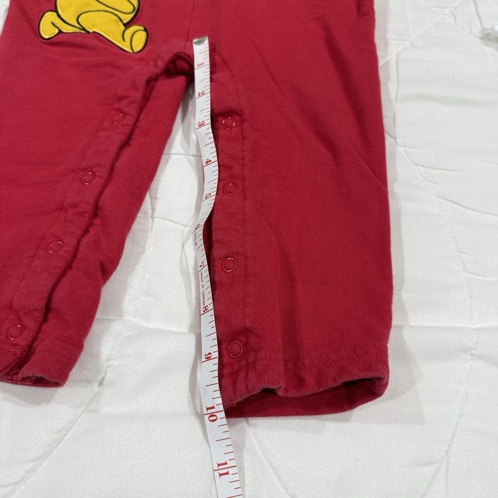 VTG 90s Y2K Disney Winnie the Pooh Romper Red Pooh Airplane Baby 18M Rare HTF - Picture 16 of 16
